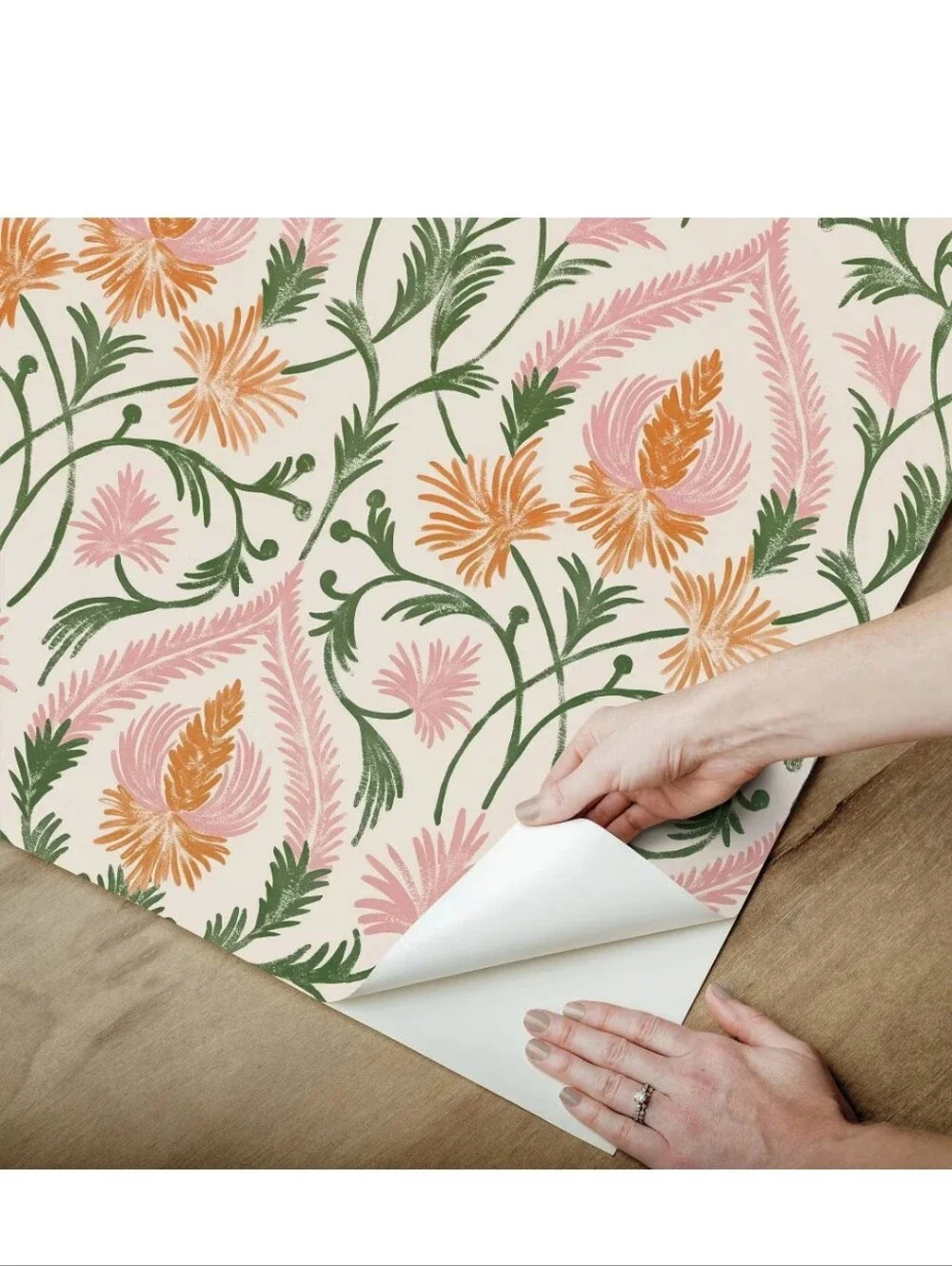 Brewster Peel and Stick 1pc Wallpaper Isle Pink